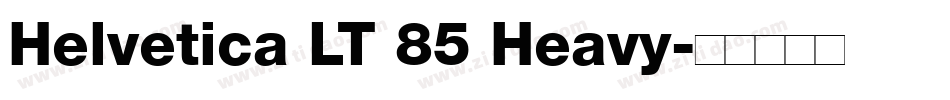 Helvetica LT 85 Heavy字体转换